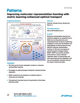 Improving Molecular Representation Learning with Metric
  Learning-enhanced Optimal Transport