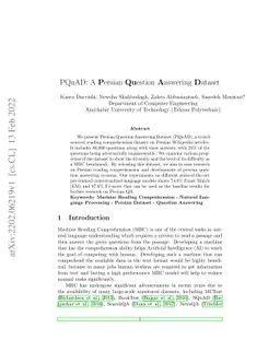 PQuAD: A Persian Question Answering Dataset