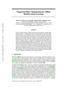 Supported Policy Optimization for Offline Reinforcement Learning