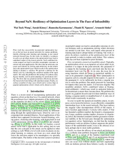 Beyond NaN: Resiliency of Optimization Layers in The Face of
  Infeasibility