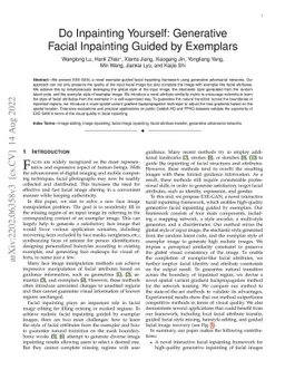 Do Inpainting Yourself: Generative Facial Inpainting Guided by Exemplars