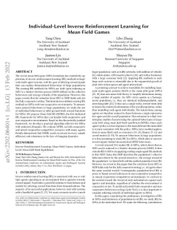 Individual-Level Inverse Reinforcement Learning for Mean Field Games