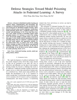 Defense Strategies Toward Model Poisoning Attacks in Federated Learning:
  A Survey