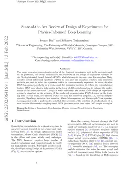 State-of-the-Art Review of Design of Experiments for Physics-Informed
  Deep Learning