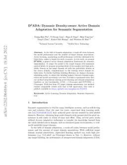 D2ADA: Dynamic Density-aware Active Domain Adaptation for Semantic
  Segmentation