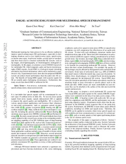 EMGSE: Acoustic/EMG Fusion for Multimodal Speech Enhancement