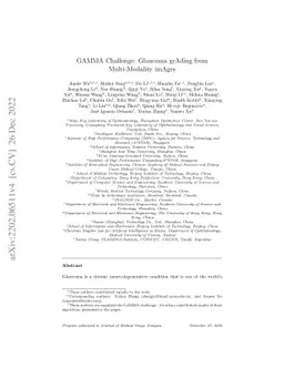 GAMMA Challenge:Glaucoma grAding from Multi-Modality imAges