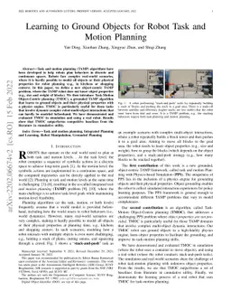 Learning to Ground Objects for Robot Task and Motion Planning