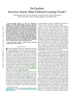 Do Gradient Inversion Attacks Make Federated Learning Unsafe?