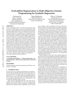 Evolvability Degeneration in Multi-Objective Genetic Programming for
  Symbolic Regression