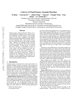 A Survey of Visual Sensory Anomaly Detection