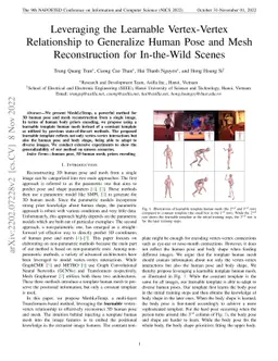 Leveraging the Learnable Vertex-Vertex Relationship to Generalize Human
  Pose and Mesh Reconstruction for In-the-Wild Scenes