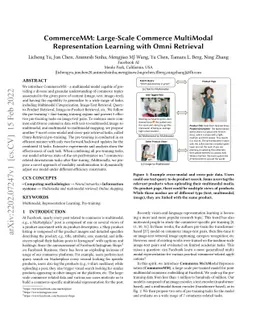 CommerceMM: Large-Scale Commerce MultiModal Representation Learning with
  Omni Retrieval