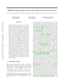 REPID: Regional Effect Plots with implicit Interaction Detection