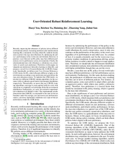User-Oriented Robust Reinforcement Learning