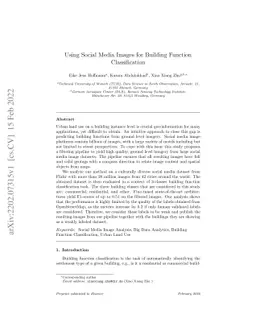Using Social Media Images for Building Function Classification