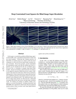 Deep Constrained Least Squares for Blind Image Super-Resolution