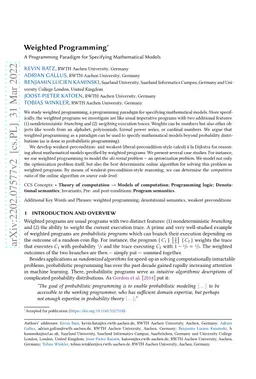 Weighted Programming