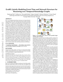 EvoKG: Jointly Modeling Event Time and Network Structure for Reasoning
  over Temporal Knowledge Graphs