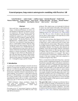 General-purpose, long-context autoregressive modeling with Perceiver AR