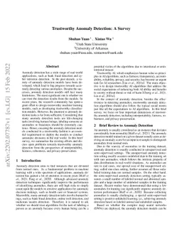 Trustworthy Anomaly Detection: A Survey