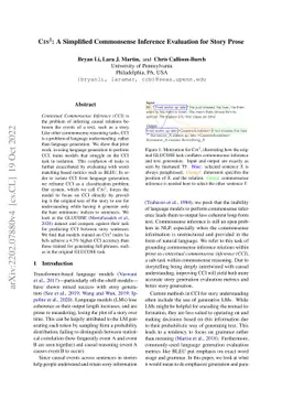 $\rm{C {\small IS}}^2$: A Simplified Commonsense Inference Evaluation
  for Story Prose