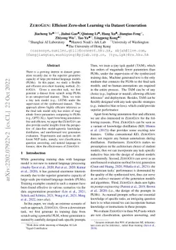 ZeroGen: Efficient Zero-shot Learning via Dataset Generation