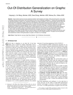 Out-Of-Distribution Generalization on Graphs: A Survey