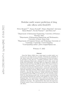Modular multi-source prediction of drug side-effects with DruGNN