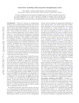 Generative modeling with projected entangled-pair states