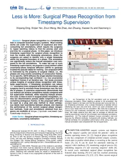 Less is More: Surgical Phase Recognition from Timestamp Supervision