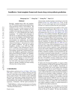 SemiRetro: Semi-template framework boosts deep retrosynthesis prediction