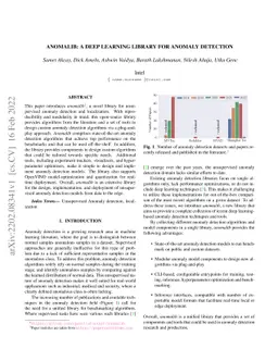 Anomalib: A Deep Learning Library for Anomaly Detection