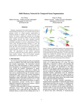 Shift-Memory Network for Temporal Scene Segmentation