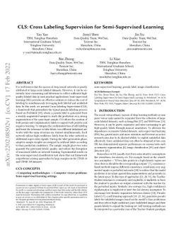 CLS: Cross Labeling Supervision for Semi-Supervised Learning