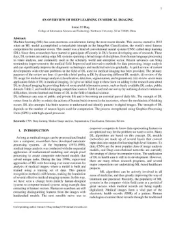 An overview of deep learning in medical imaging