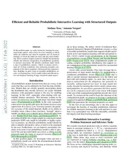Efficient and Reliable Probabilistic Interactive Learning with
  Structured Outputs