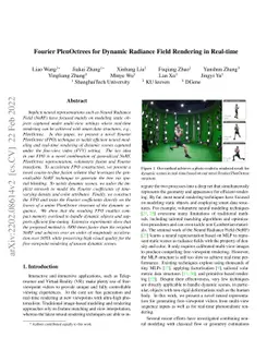 Fourier PlenOctrees for Dynamic Radiance Field Rendering in Real-time