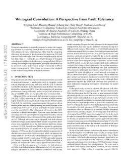 Winograd Convolution: A Perspective from Fault Tolerance