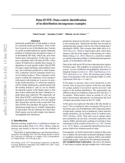 Data-SUITE: Data-centric identification of in-distribution incongruous
  examples