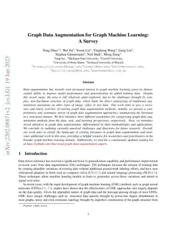 Graph Data Augmentation for Graph Machine Learning: A Survey