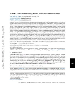 FLAME: Federated Learning Across Multi-device Environments
