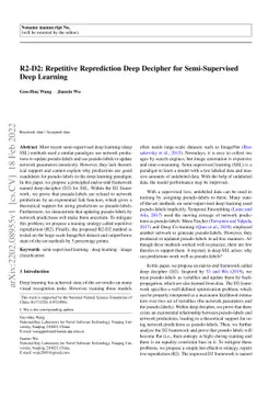 R2-D2: Repetitive Reprediction Deep Decipher for Semi-Supervised Deep
  Learning