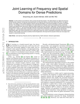 Joint Learning of Frequency and Spatial Domains for Dense Predictions