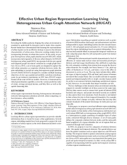 Effective Urban Region Representation Learning Using Heterogeneous Urban
  Graph Attention Network (HUGAT)