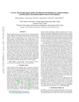 VCVTS: Multi-speaker Video-to-Speech synthesis via cross-modal knowledge
  transfer from voice conversion
