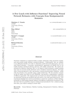 A Free Lunch with Influence Functions? Improving Neural Network
  Estimates with Concepts from Semiparametric Statistics