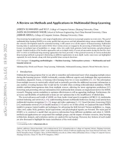 A Review on Methods and Applications in Multimodal Deep Learning