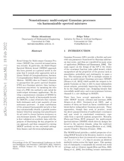 Nonstationary multi-output Gaussian processes via harmonizable spectral
  mixtures
