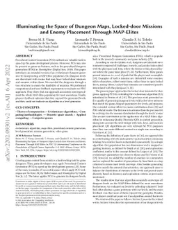 Illuminating the Space of Dungeon Maps, Locked-door Missions and Enemy
  Placement Through MAP-Elites